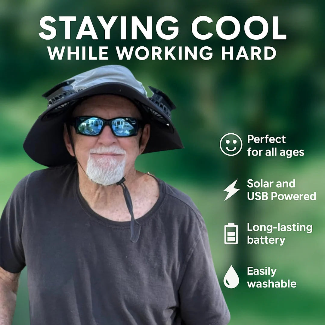 Solar Fans Brim Hat